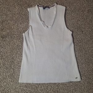 Tommy Hilfiger V-Neck Womens Sleeveless Sweater Size L